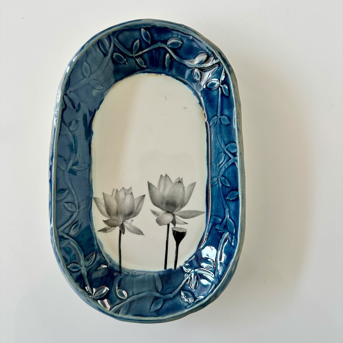 Dish with Lotus Blossoms