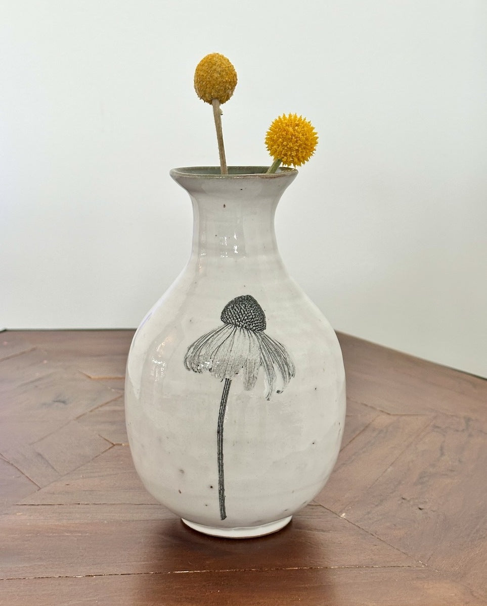 Vase W Coneflower