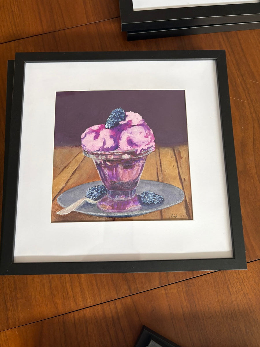 Bowlful of Mulberry Ice Cream