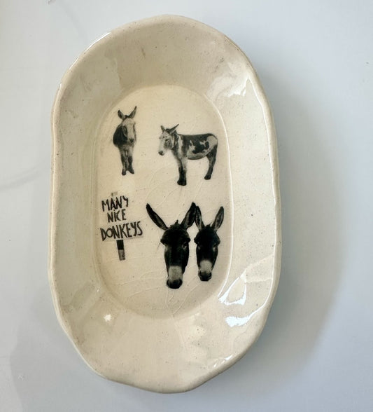 Dish with Many Nice Donkeys