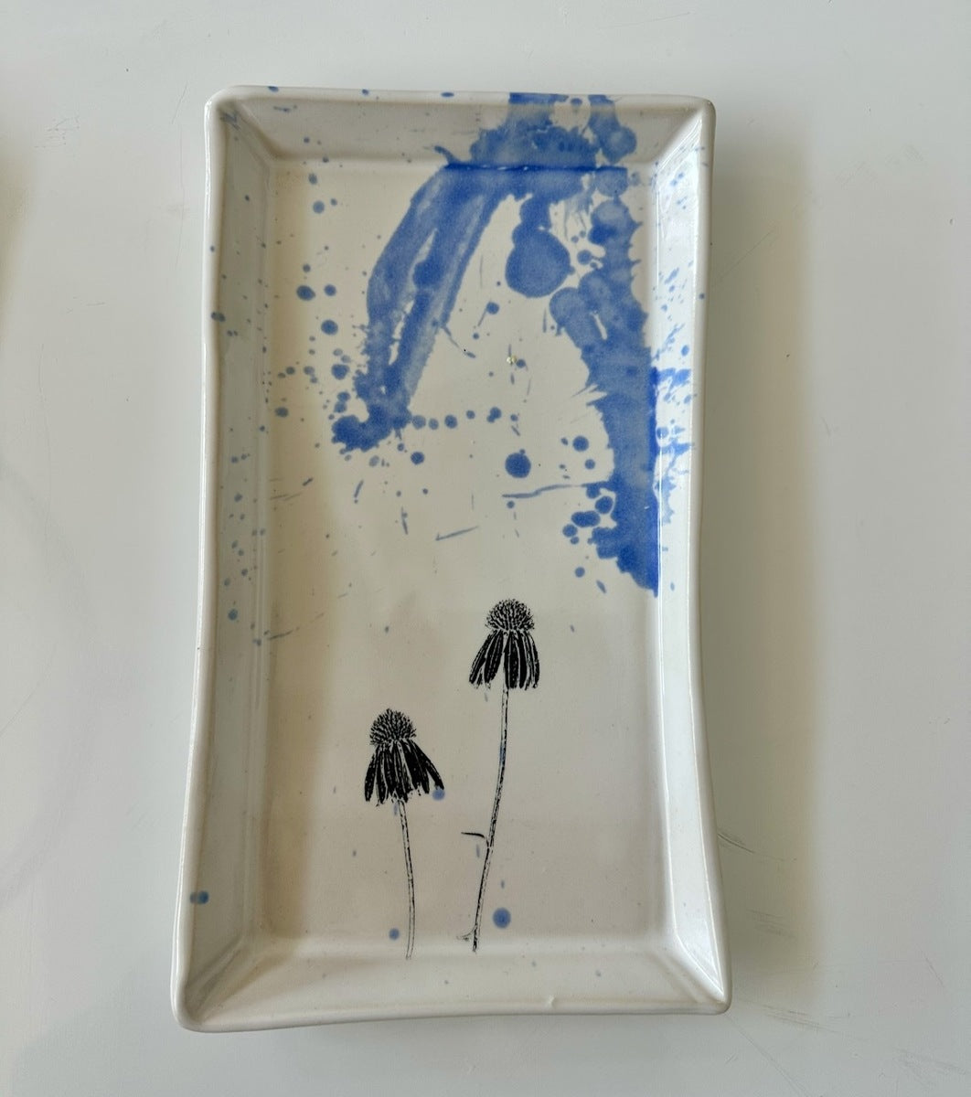 Plate with Coneflowers