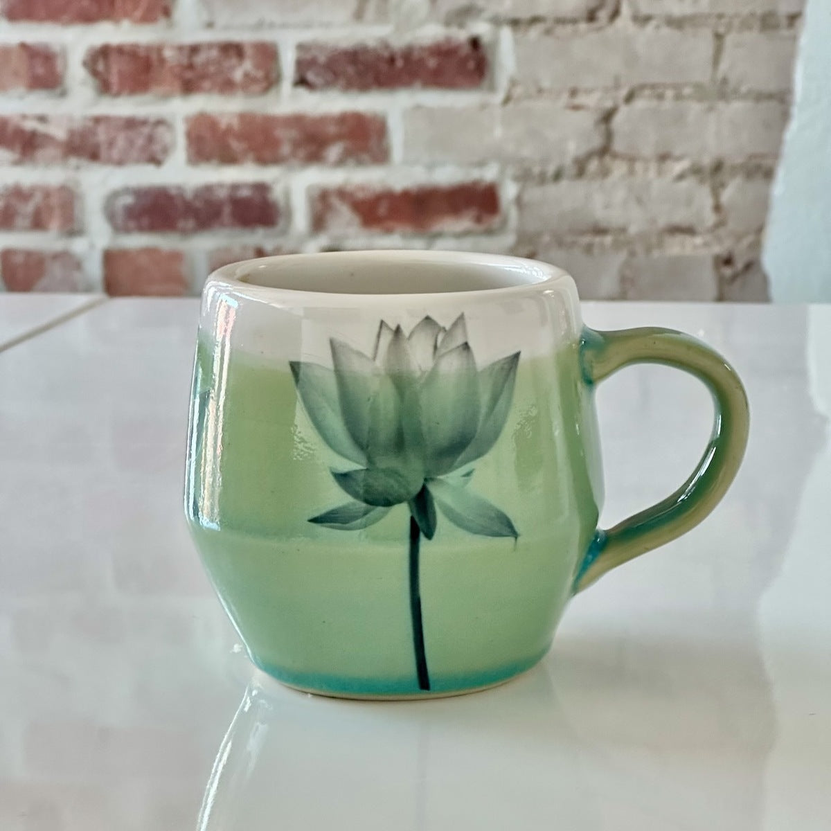 Large Mug with Lotus Blossoms