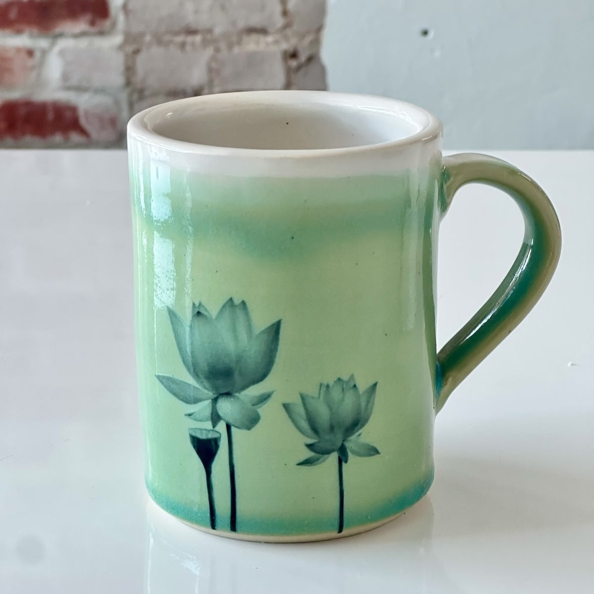 Large Mug with Lotus Blossoms
